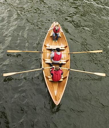 Northeaster Dory rowed in tandem