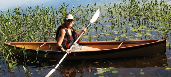 Cedar strip home-build canoe kit