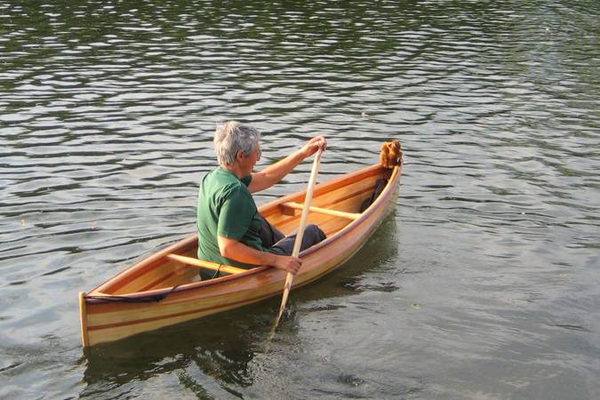 Nymph 10 cedar strip solo canoe