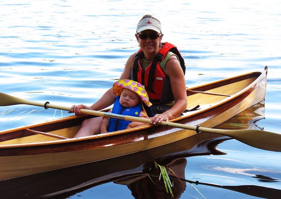 Strip-planked pack canoe inspired by J. Henry Rushton