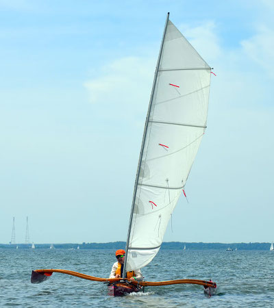 Kayak sailing rig Mk III