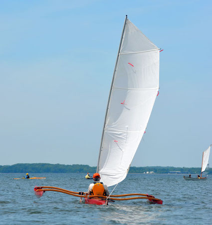 Kayak sailing rig Mk III
