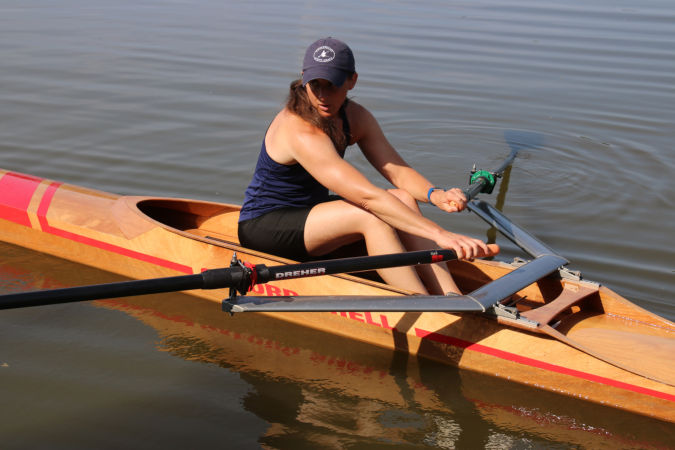 Oxford Shell - a lightweight wooden rowing shell for rec-racing, workouts or ocean rowing