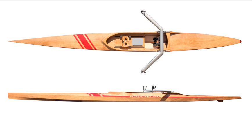 Oxford Shell - a lightweight wooden rowing shell for rec-racing, workouts or ocean rowing