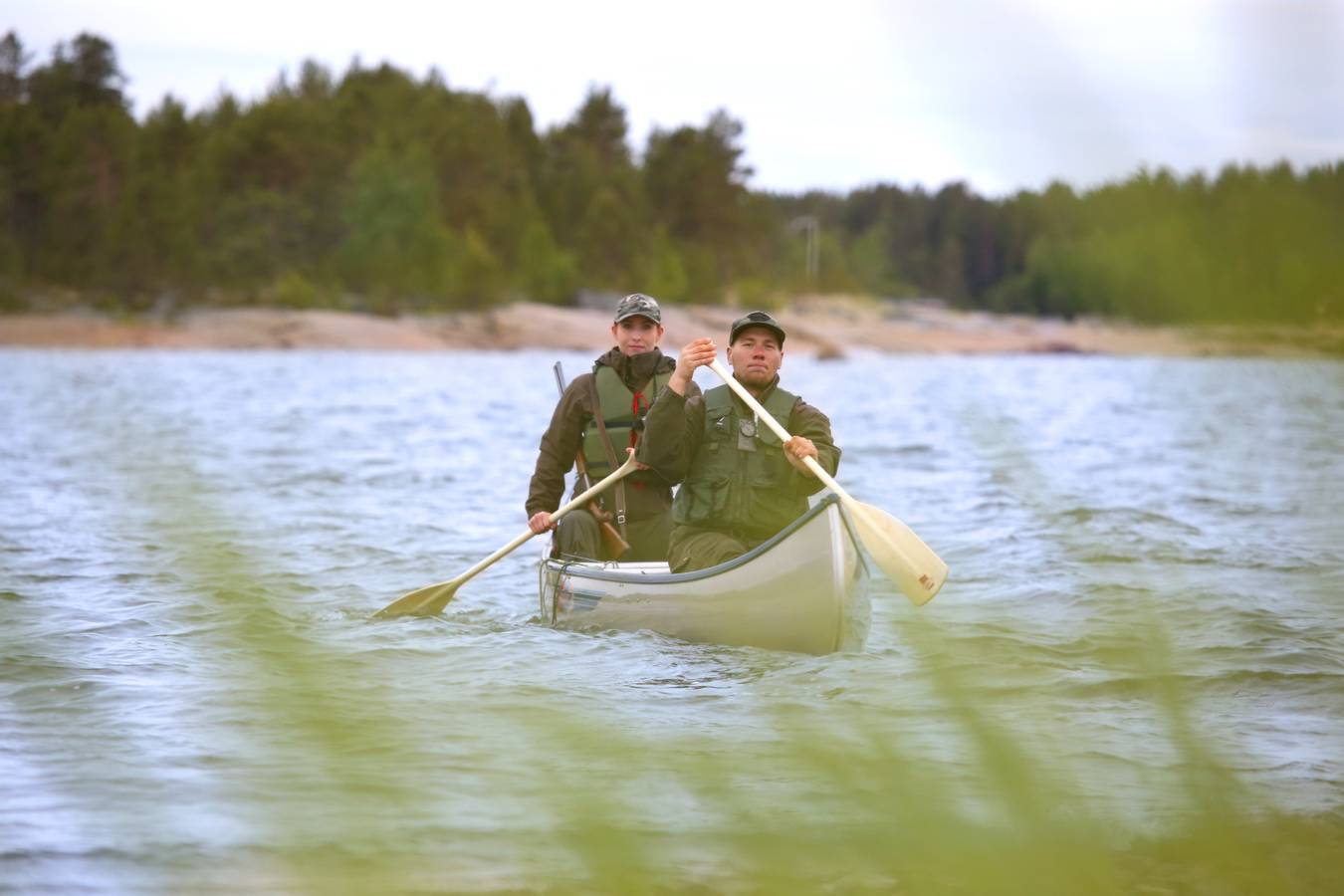 Lahnakoski IndiTour wooden canoe paddle