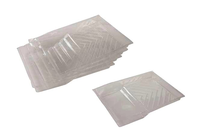 Disposable 230 mm roller tray liners to save washing paint, varnish or epoxy from your roller tray