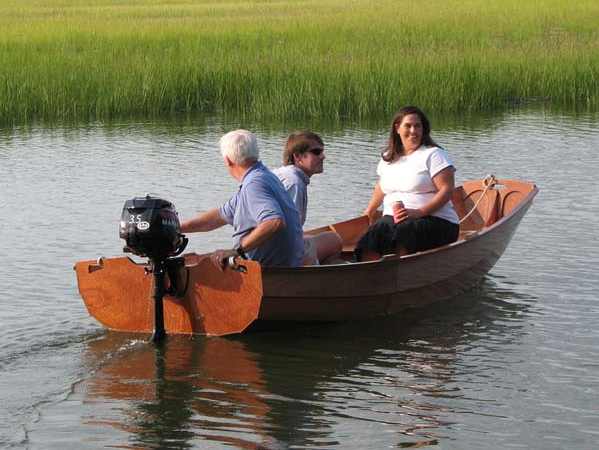 Home built motor boat