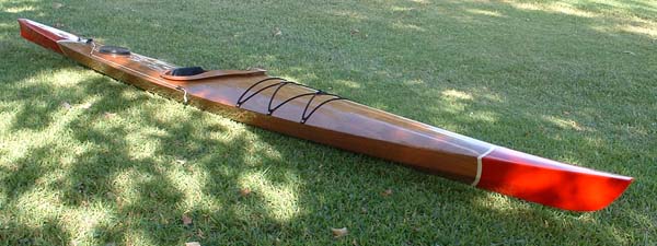A home-built Pax 18 racing kayak