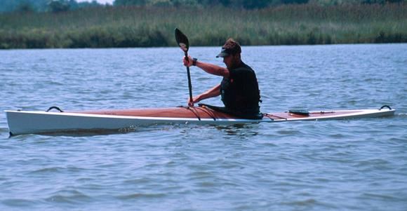 Travelling at high speed in a kayak