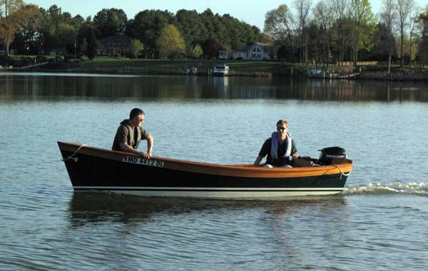 The light but sturdy Peeler motor skiff