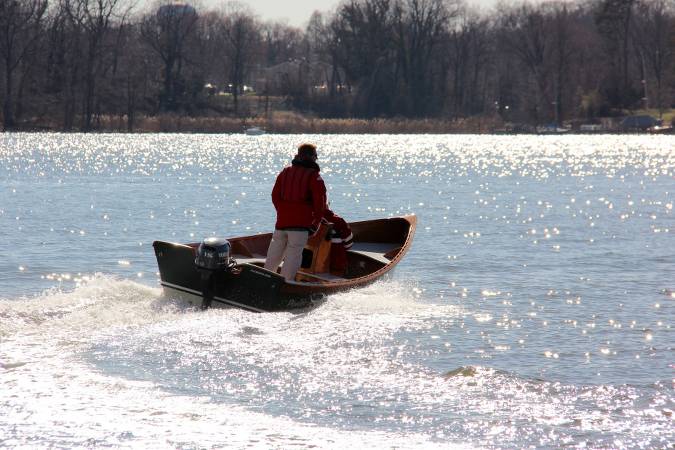 The light but sturdy Peeler motor skiff with the optional centre console