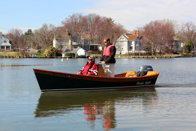 The light but sturdy Peeler motor skiff with the optional centre console