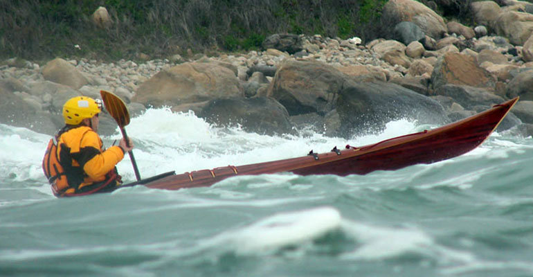 Petrel cedar strip sea kayak