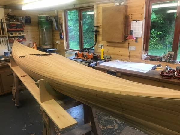 Building the Petrel Play cedar-strip wooden sea kayak