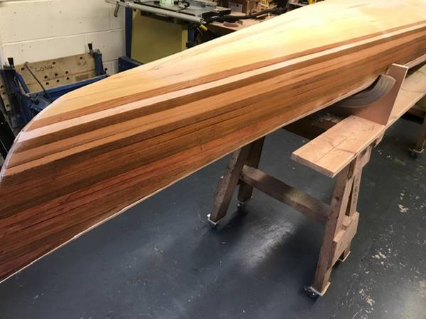 Building the Petrel Play cedar-strip wooden sea kayak