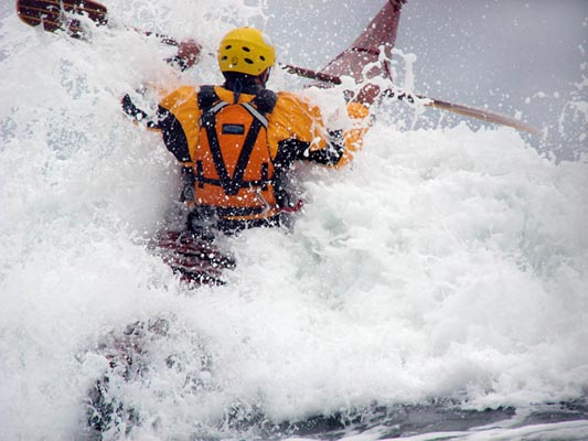 Rough water sea kayak - cedar strip Petrel