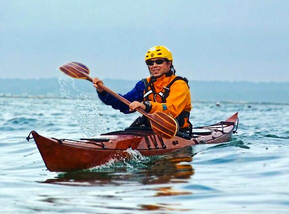 Petrel stitch-and-glue sea kayak for rough water