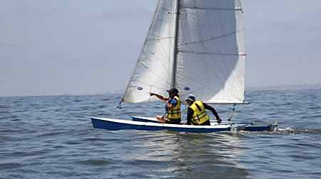 Pixie beach catamaran by Richard Woods