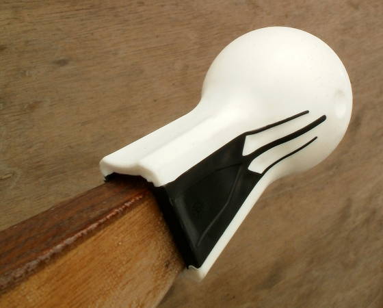 Spherical bumpers to protect the sharp points of a kayak or small boat from collision damage