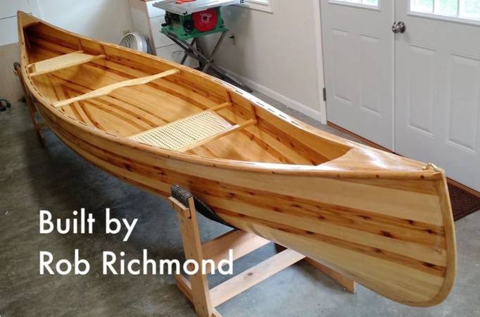 The Prospector 16 is a strip-planked wilderness canoe that can carry a large load