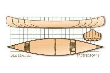 The Prospector 16 is a strip-planked wilderness canoe that can carry a large load