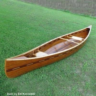 The Prospector 16 is a strip-planked wilderness canoe that can carry a large load