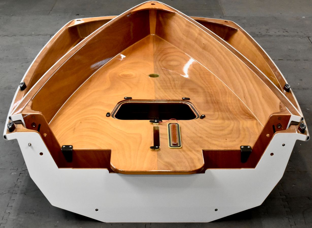 The PT 11 is a highly advanced nesting dinghy with excellent rowing and sailing performance