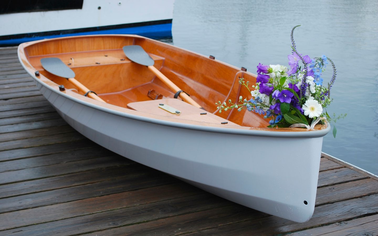 Launching the PT Spear sailing dinghy