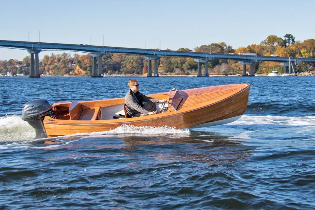 Rhode Runner - a modern kit-built wooden motorboat in the style of a classic 1950s runabout