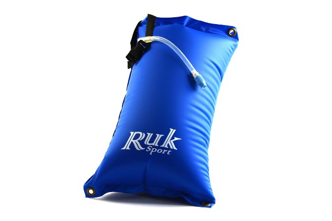 Ruk inflatable paddle float to aid rolling or as a rescue outrigger
