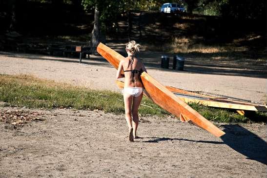 San O' wooden paddleboard