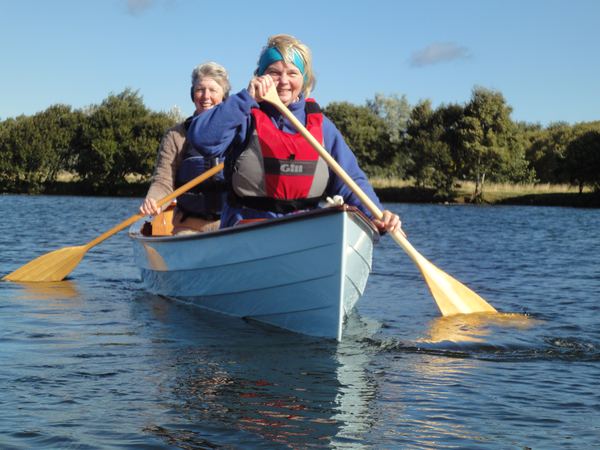 Sassafras a lightweight clinker style double canoe