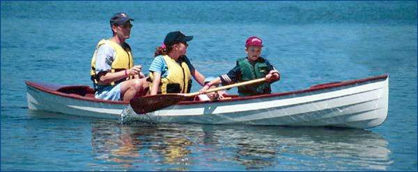 Home made canoe that is fun for all of the family