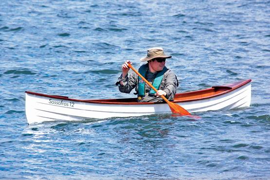 Sassafras 12 mkII ultralight clinker-style solo canoe