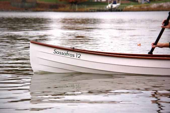 Sassafras 12 mkII ultralight clinker-style solo canoe