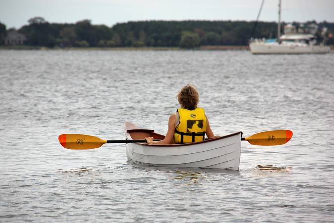 Sassafras 12 mkII ultralight clinker-style solo canoe