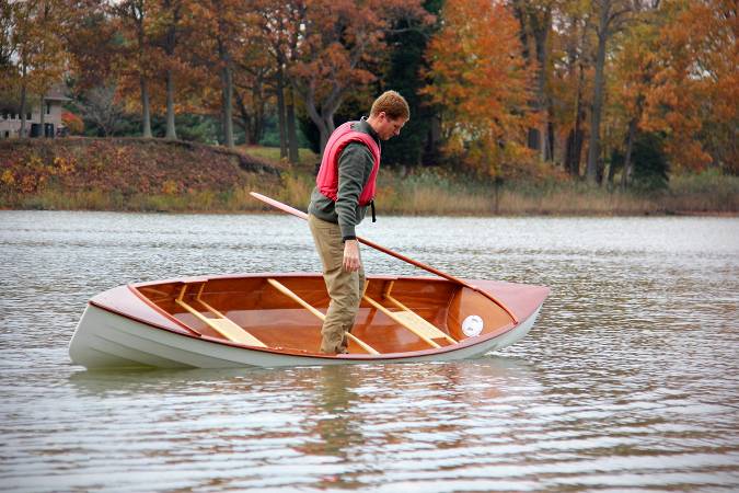 Sassafras 16 mkII modern lightweight clinker-style tandem canoe