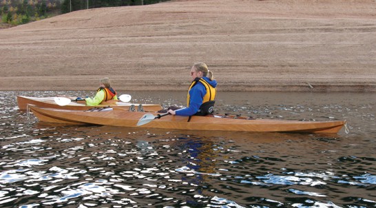 Sea Island Sport sit-on-top wooden kayak