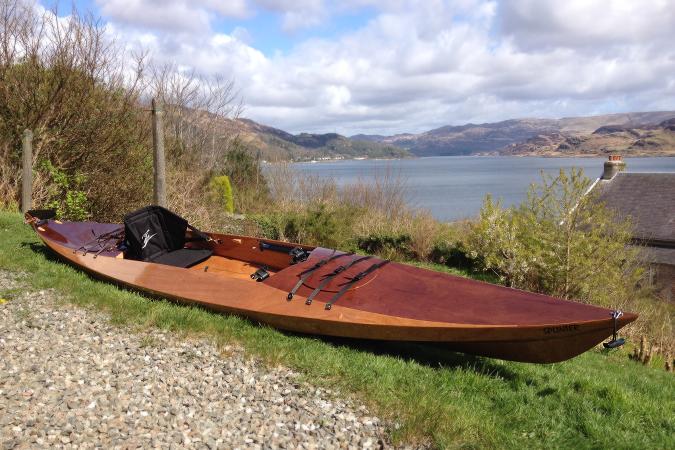 Sea Island Sport sit-on-top wooden kayak