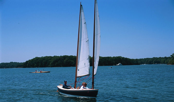 Sharpies are designed to be fast and dry sailing boats