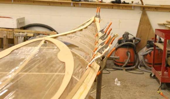 Build a cedar deck Shearwater kayak kit