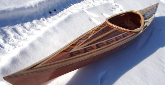 Cedar strip deck Shearwater kayak kit