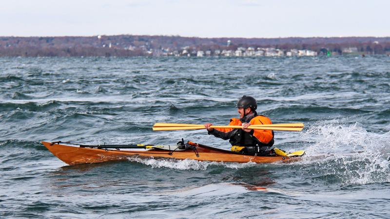 The Shearwater Sport is a compact sea kayak with manoeuvrability and advanced handling in waves