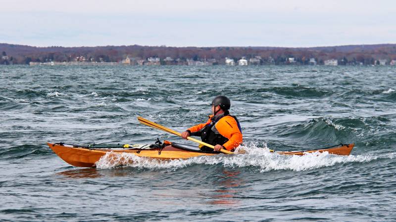 The Shearwater Sport is a compact sea kayak with manoeuvrability and advanced handling in waves