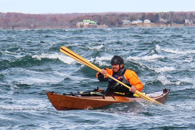 The Shearwater Sport is a compact sea kayak with manoeuvrability and advanced handling in waves