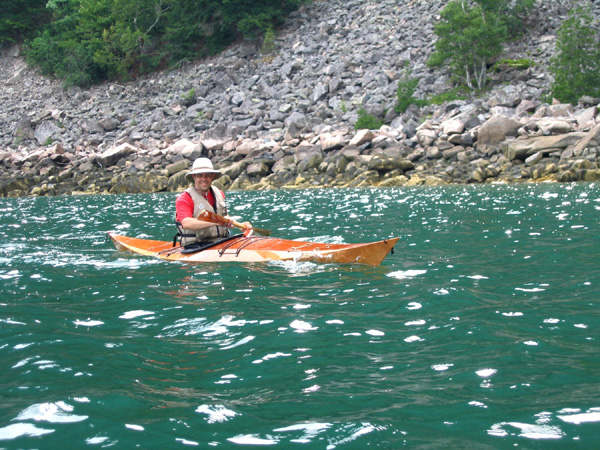 Eric Schade, designer of the Shearwater sea kayak