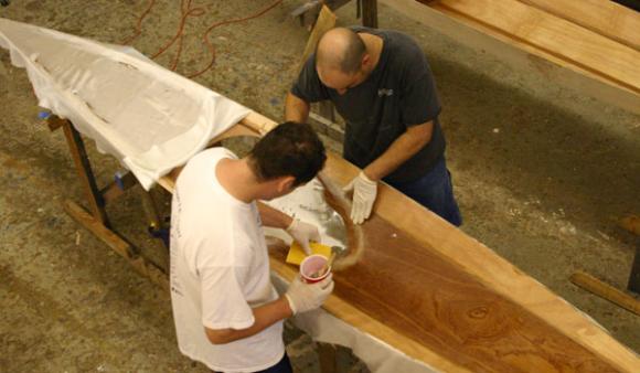 Making a Shearwater kayak from a Fyne Boat kit