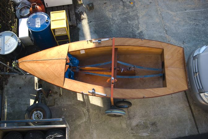 Spacious interior of a Signet dinghy