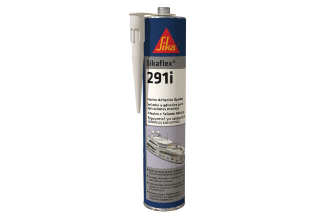 Sikaflex 291i marine adhesive sealant in a 300ml cartridge