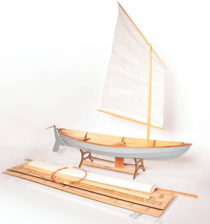 Kit contents for the scale model of the Skerry